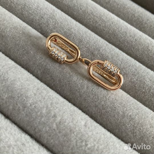 Серьги позолота 585RG