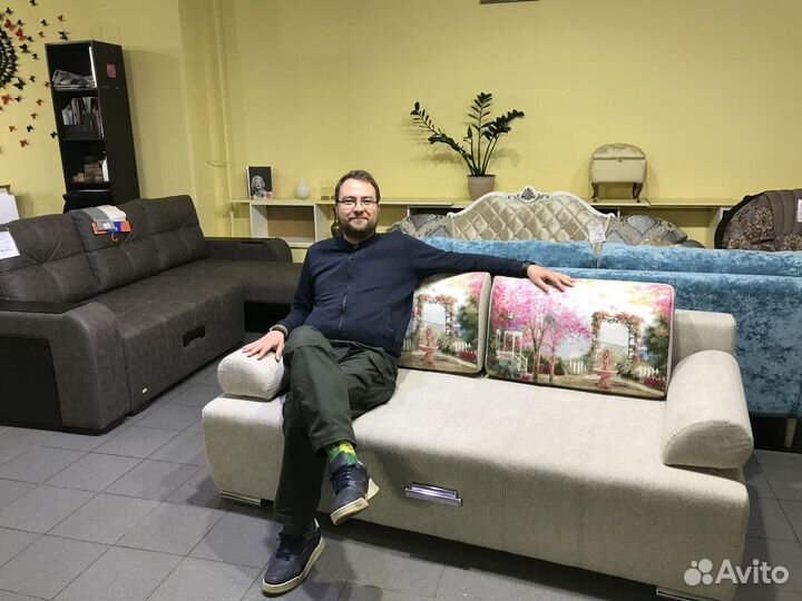 Прямой диван, диван кровать тф-2-мд