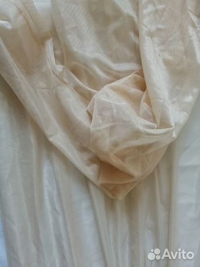 Тюль для кухни с ламбрекеном, б/у