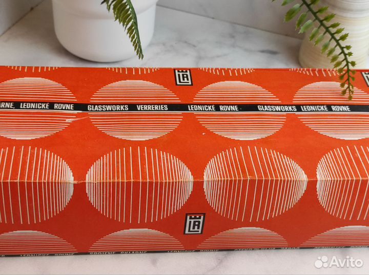 Стаканы и стопки из богемского стекла Чехословакия