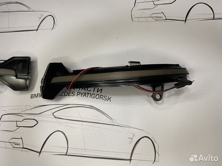 Комплект повторителей поворотов BMW F10 F01 новые