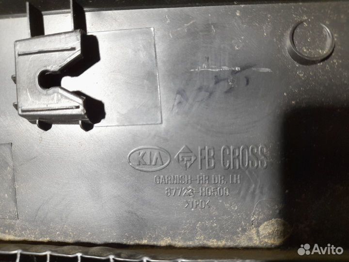 Накладка двери задняя левая Kia Rio 4 X-Line (2017