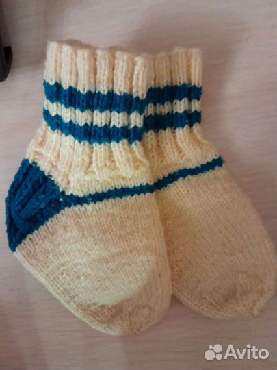 Теплые носки новые на 1- 2 года