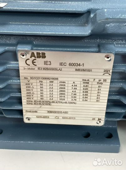 Электродвигатель ABB 3GBA091010-ASD