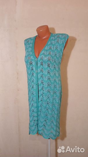 Пляжное платье,халат,кардиган летний вязаный