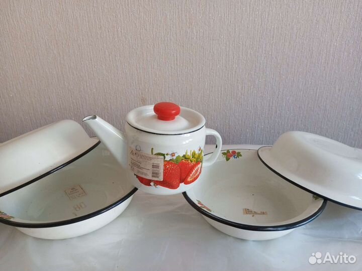 Эмалированная посуда, мясорубки