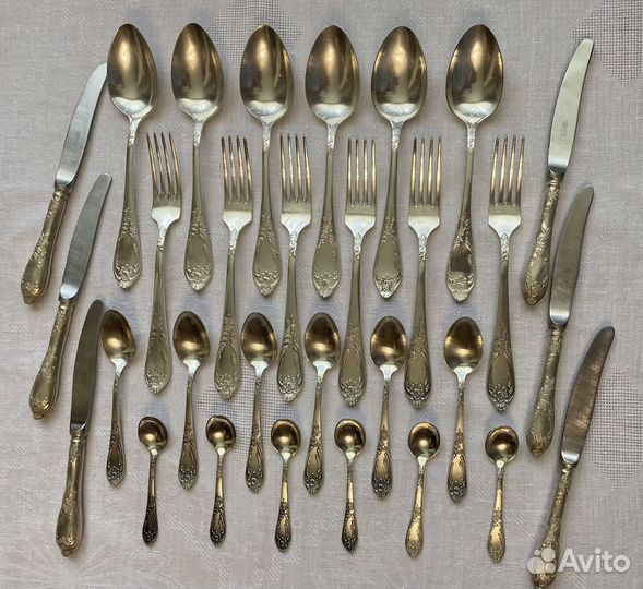 Ложки вилки ножи мельхиоровые СССР зiш Классик