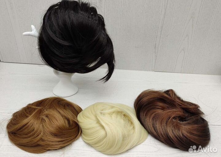 Шиньон резинка, Резинка с волосами, новая