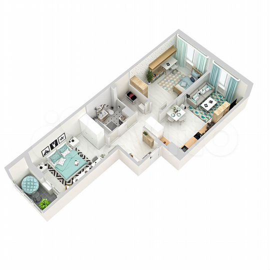 2-к. квартира, 66,2 м², 9/18 эт.