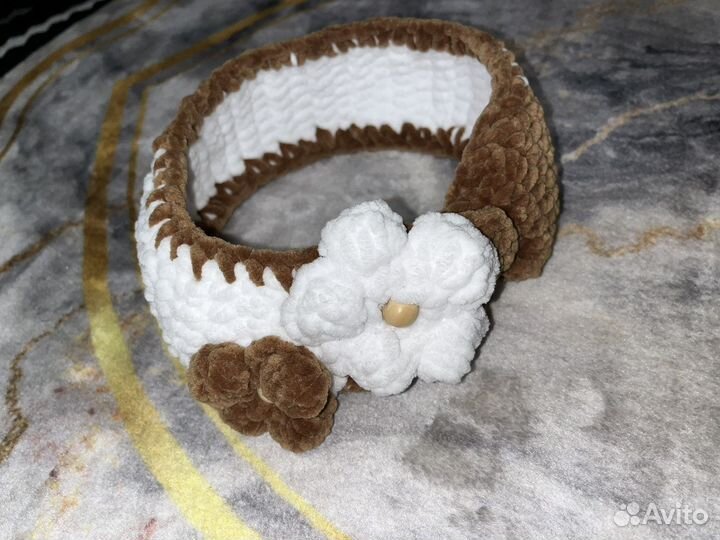 Плюшевая повязка на голову