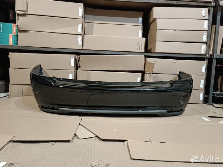 Бампер задний приора хэтчбек сине черный (космос )