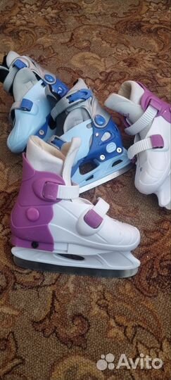 Коньки детские раздвижные с 26
