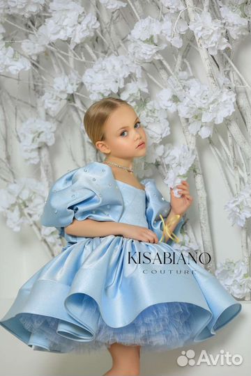 Платье kisabiano 122-128 прокат на выпускной в сад