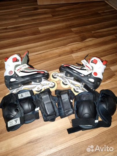 Роликовые коньки с защитой