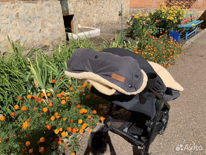 Муфта для рук на коляску 100 овечья шерсть markus