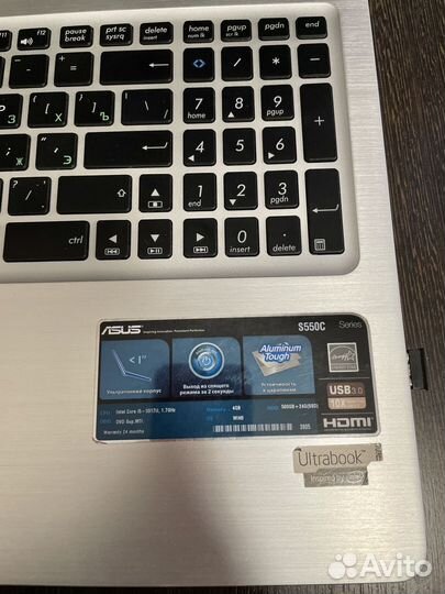 Ультрабук Asus VivoBook i5 GeForce 740M сенсорный