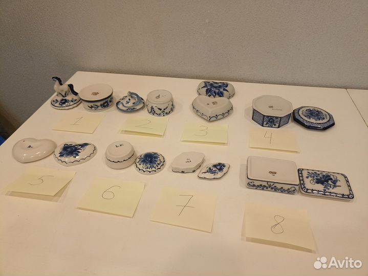 Гжель шкатулки, шкатулочки