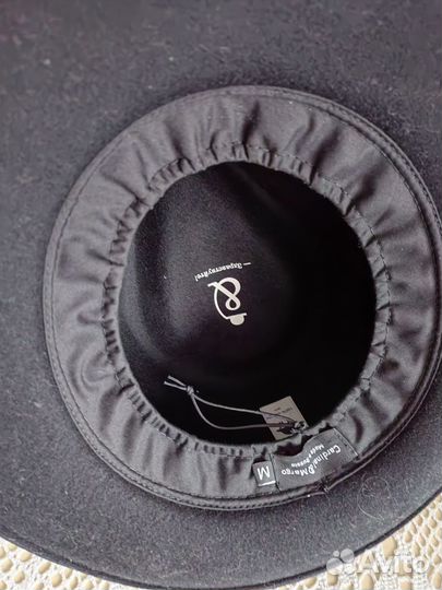 Шляпа фетровая женская черная