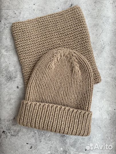 Комплект шапка и снуд женский