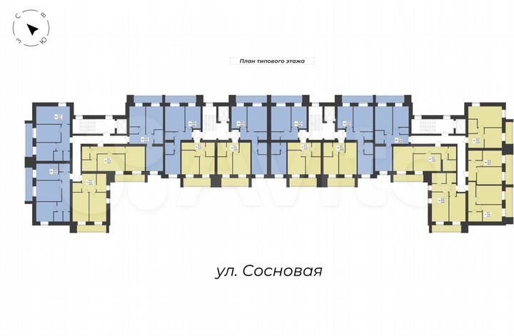 1-к. квартира, 46,2 м², 3/8 эт.