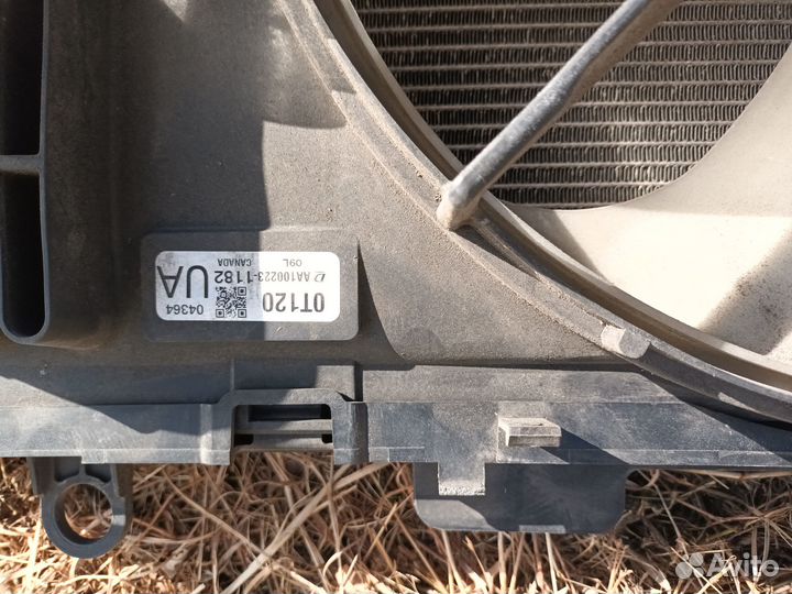 Радиатор охлаждения toyota двигатель 2zr