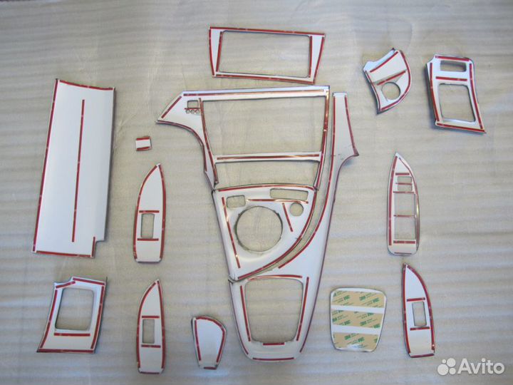 Накладки Prius 30 в салон, черный лак