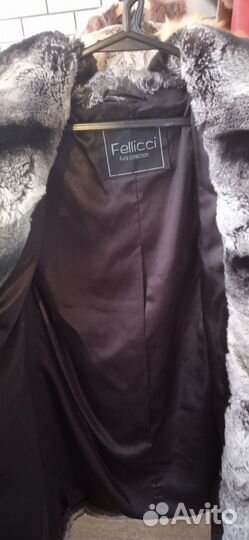 Шуба натуральная Рекс под шиншиллу 42-44 размер