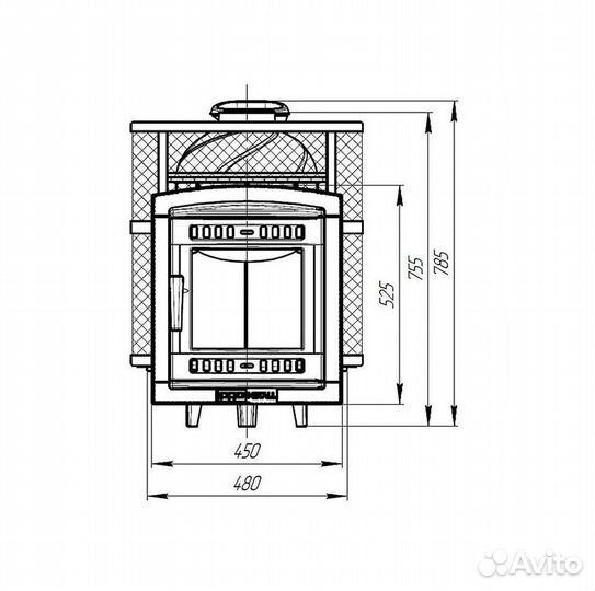 Печь банная «атмосфера М» в наличии
