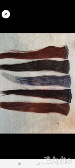 Парики, хвосты, волосы на заколках, пряди