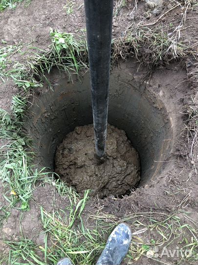 Бурение колодцев,септиков машиной.Ручная копка