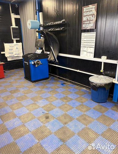 Модульная плитка пвх для автомойки