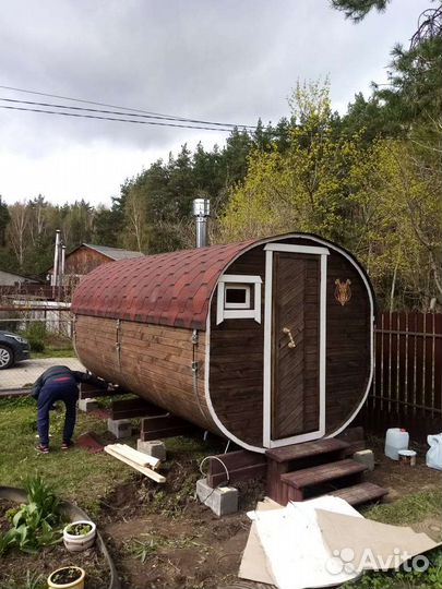 Баня бочка под ключ