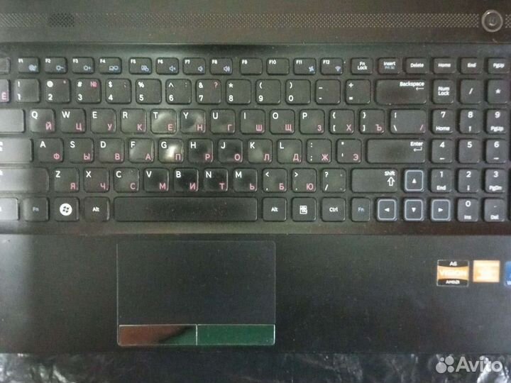 Ноутбук Samsung проц А6 3гб ддр3 на запчасти