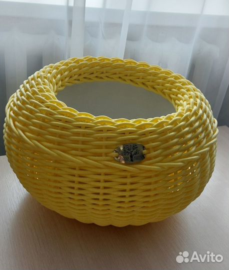 Кашпо из искусственного ротанга 12л