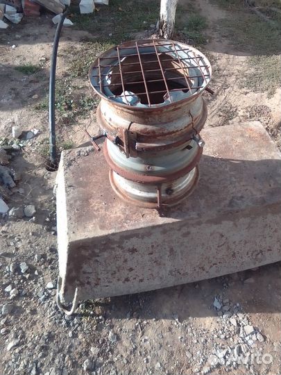 Печь под котел казан