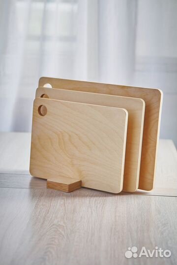 Набор разделочных досок на подставке