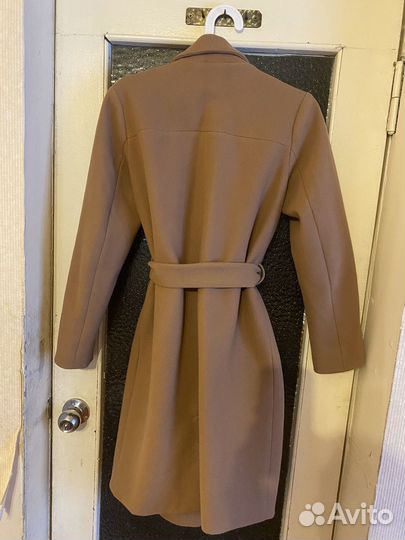 Пальто женское демисезонное 42 44 бежевое