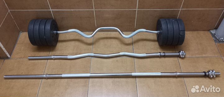 Штанга Общим весом 25 кг. Гриф Ган в Подарок