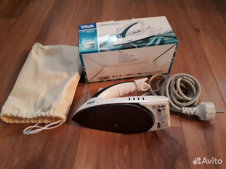 Дорожный утюг Vitek VT-1220 G новый, дорожный