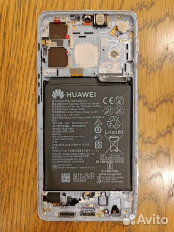 Huawei P30 дисплей с рамкой, батареей, датчиками
