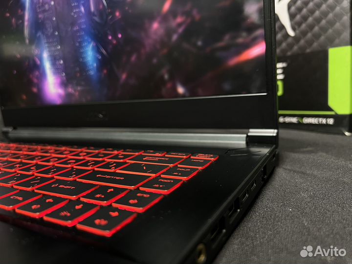 Ноутбук MSI i5-10200H/16gb/512ssd/rtx 3060