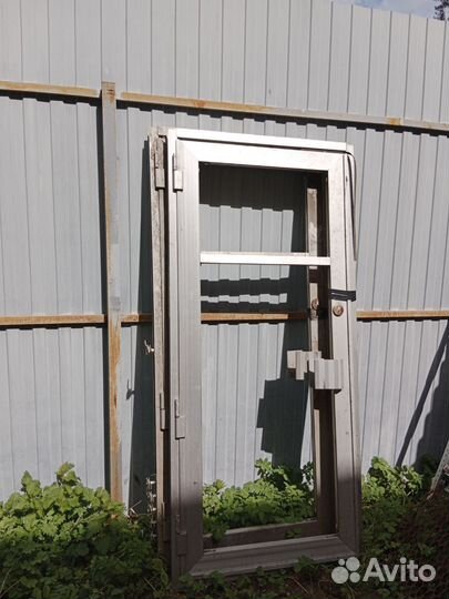 Дверь входная алюминиевая бу