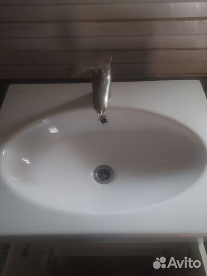 Раковина в ванную с тумбой 60 см, высота 80