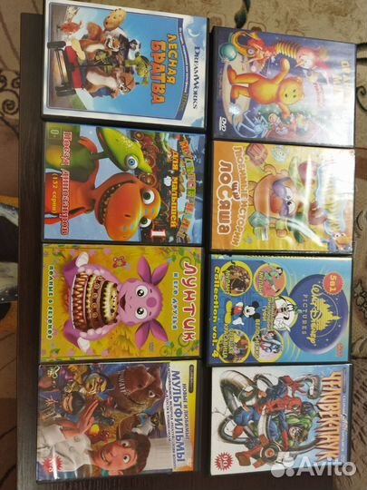 Коробка Dvd диски мультфильмы