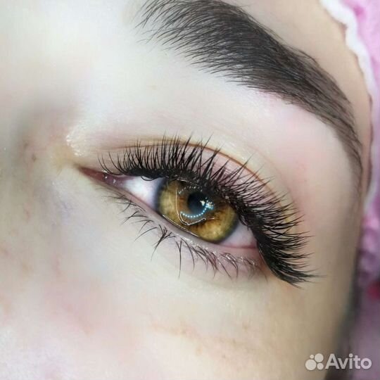 Наращивание ресниц, LED,оформление бровей