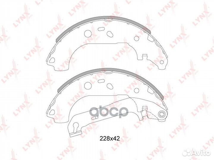 Колодки тормозные барабанные ford Focus II 1.4