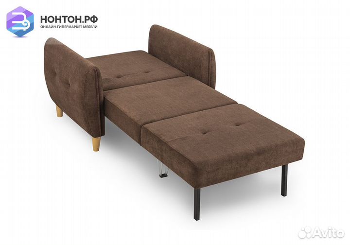 Кресло еврокнижка Анита коричневое