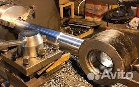 Токарные работы по металу, шлифовка валов
