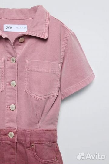 Джинсовое платье zara 116 новое