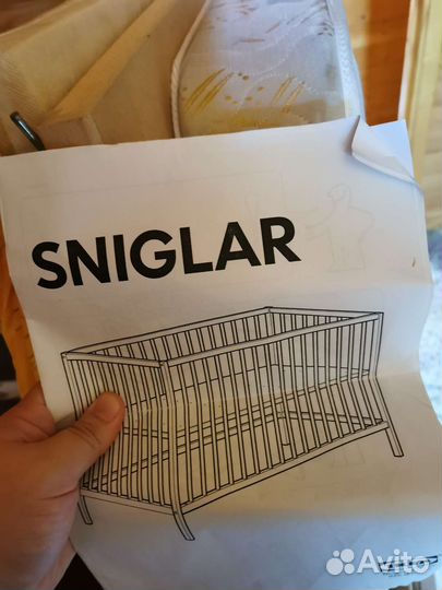 Кровать детская икеа sniglar